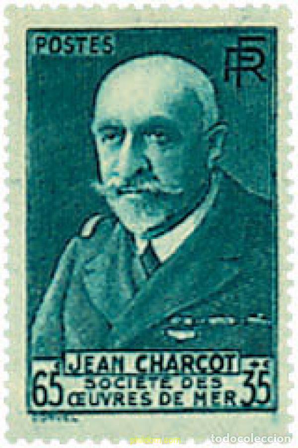 Sellos: 38336 MNH FRANCIA 1938 CHARCOT. FUNDADOR DEL ESCULTISMO FRANCES