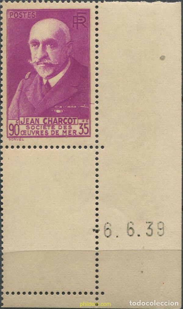 Sellos: 669746 MNH FRANCIA 1938 CHARCOT. FUNDADOR DEL ESCULTISMO FRANCES