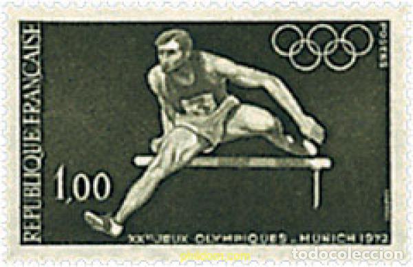 Sellos: 65633 MNH FRANCIA 1972 20 JUEGOS OLIMPICOS VERANO MUNICH 1972