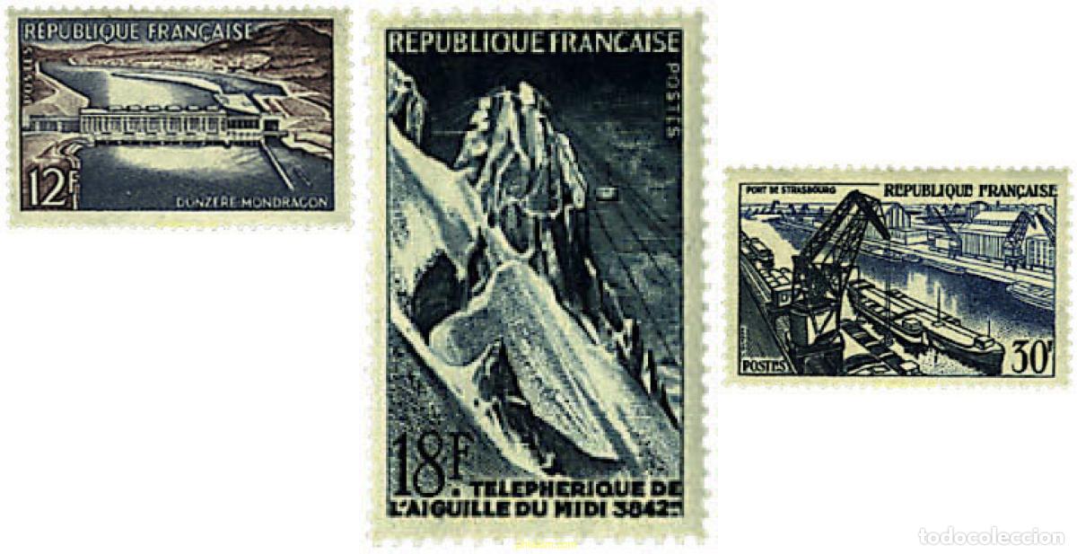 Sellos: 59715 MNH FRANCIA 1956 REALIZACIONES TECNICAS