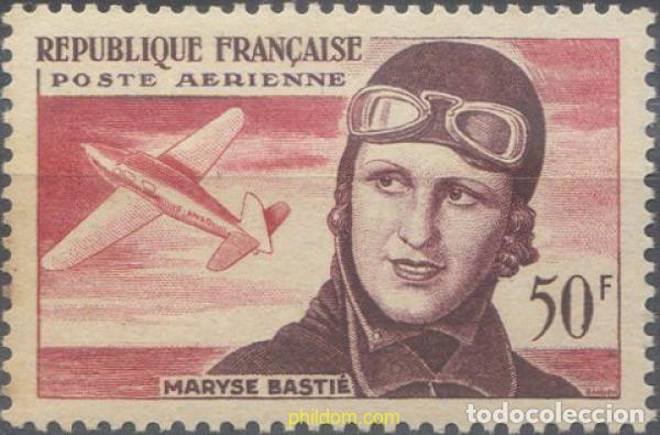 Timbres: 80361 MNH FRANCIA 1955 3 ANIVERSARIO DE LA MUERTE DE MARYSE BASTIE