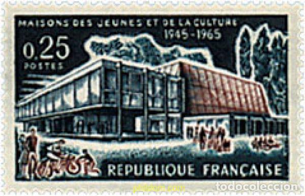 Timbres: 353229 HINGED FRANCIA 1965 CASA DE LA JUVENTUD Y DE LA CULTURA