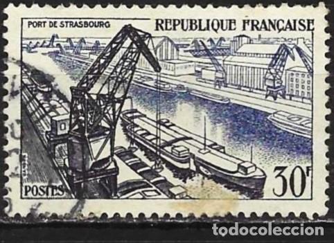 Sellos: Francia 1956 - Mi 1108 - YT 1080 - El puerto de Staraburgo
