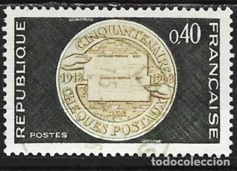 Sellos: Francia 1968 - Mi 1609 - YT 1542 - 50.&ordm; aniversario del cheque postal