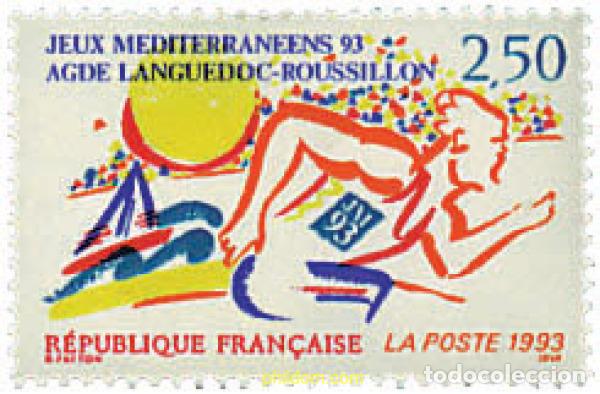 Sellos: 65886 MNH FRANCIA 1993 JUEGOS MEDITERRANEOS 93