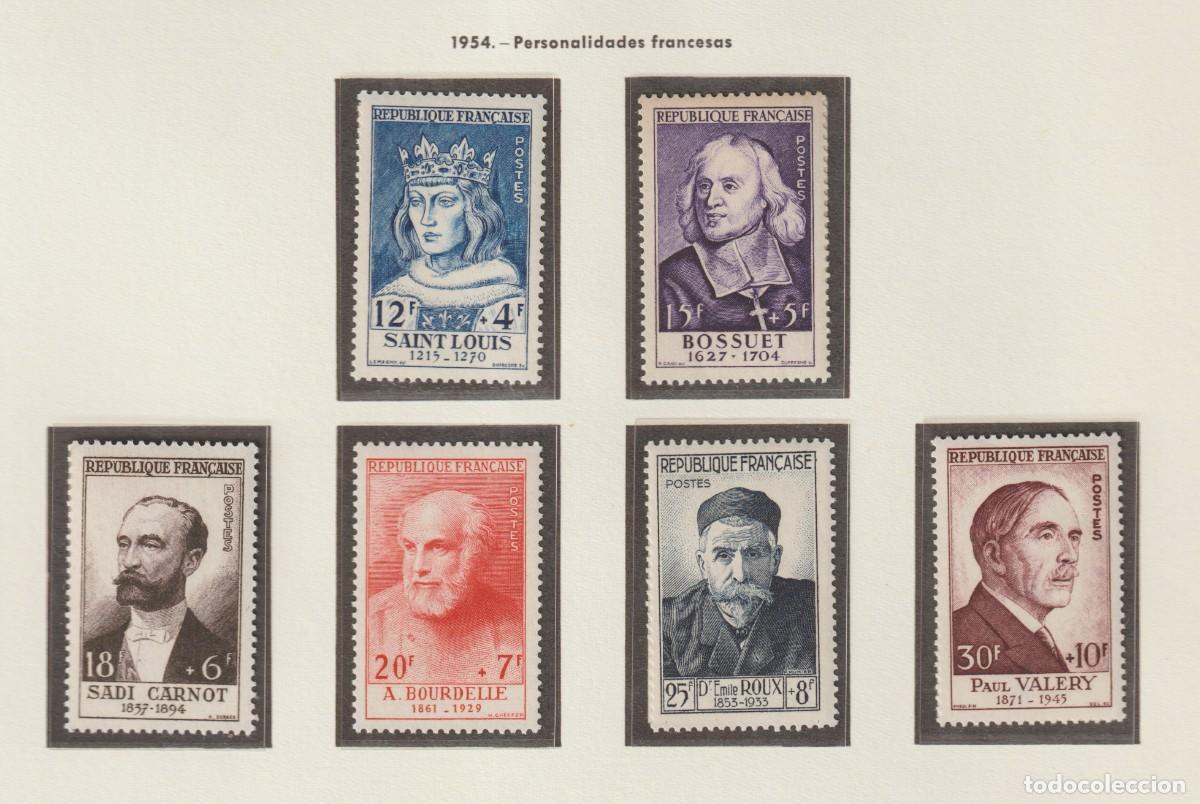 Sellos: France 1954 - Yvert 989/994 mnh** luxe