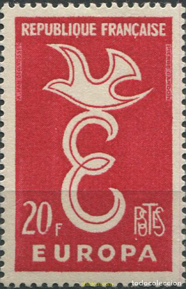 Sellos: 669673 HINGED FRANCIA 1958 EUROPA CEPT. AL SERVICIO DE LA IDEA EUROPEISTA