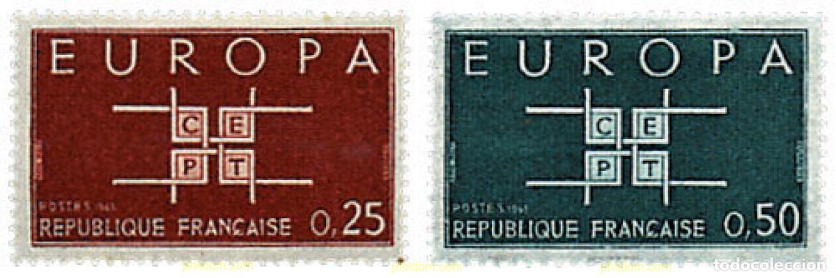 Sellos: 353212 HINGED FRANCIA 1963 EUROPA CEPT. SIGLAS CEPT