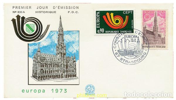 Sellos: 23690 MNH FRANCIA 1973 EUROPA CEPT. CORNETA POSTAL