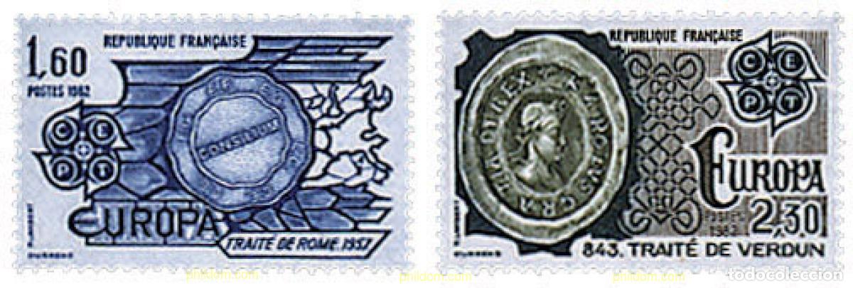 Sellos: 62485 MNH FRANCIA 1982 EUROPA CEPT. HISTORIA