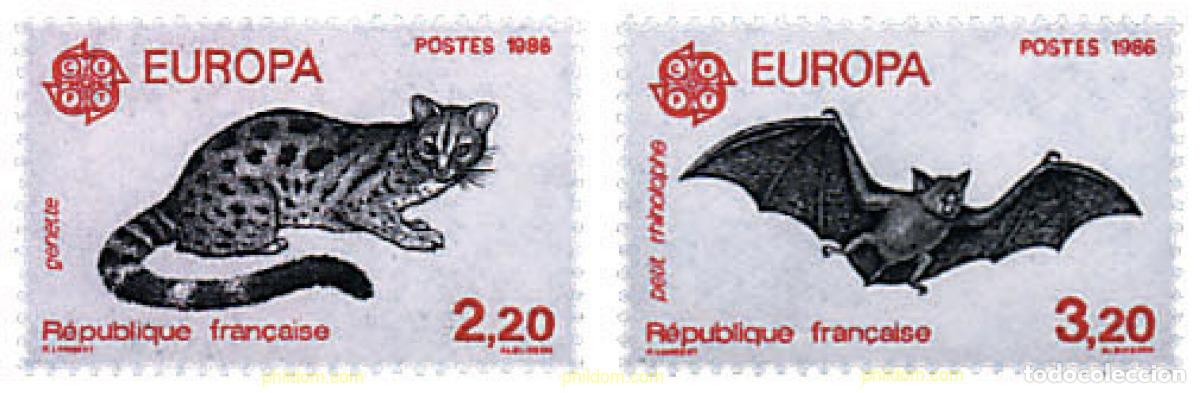 Sellos: 65846 MNH FRANCIA 1986 EUROPA CEPT. PATRIMONIO ARTISTICO Y NATURAL