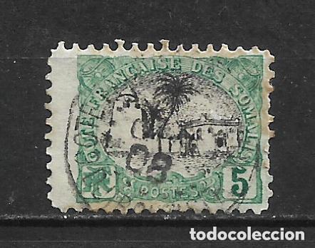 Sellos: francia somalia 1903 scott 52 usado - 33/2