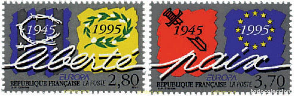Sellos: 99971 MNH FRANCIA 1995 EUROPA CEPT. PAZ Y LIBERTAD
