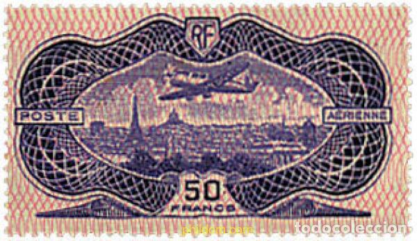 Sellos: 666152 HINGED FRANCIA 1936 AVION SOBREVOLANDO PARIS