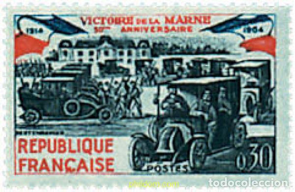 Sellos: 59719 MNH FRANCIA 1964 50 ANIVERSARIO DE LA VICTORIA DE LA MARNE