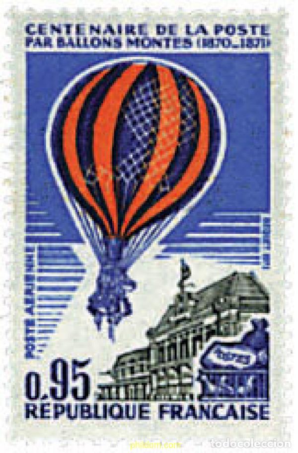 Sellos: 65632 MNH FRANCIA 1971 50 ANIVERSARIO DEL CORREO EN GLOBO