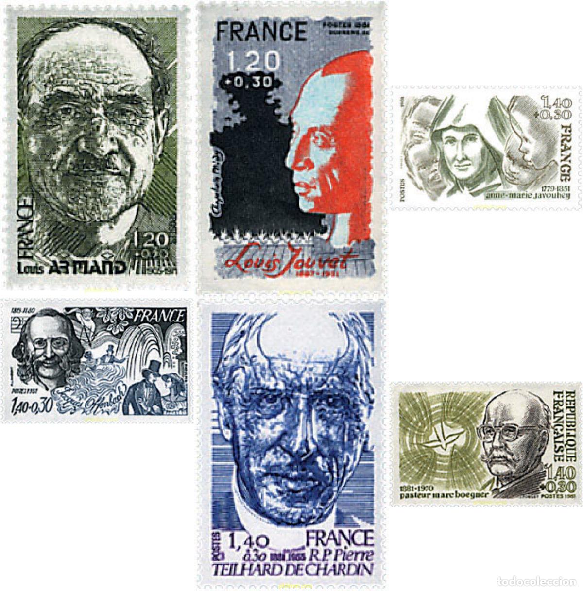 Sellos: 59728 MNH FRANCIA 1981 ANIVERSARIO DE LA MUERTE DE LUIS ARMAND