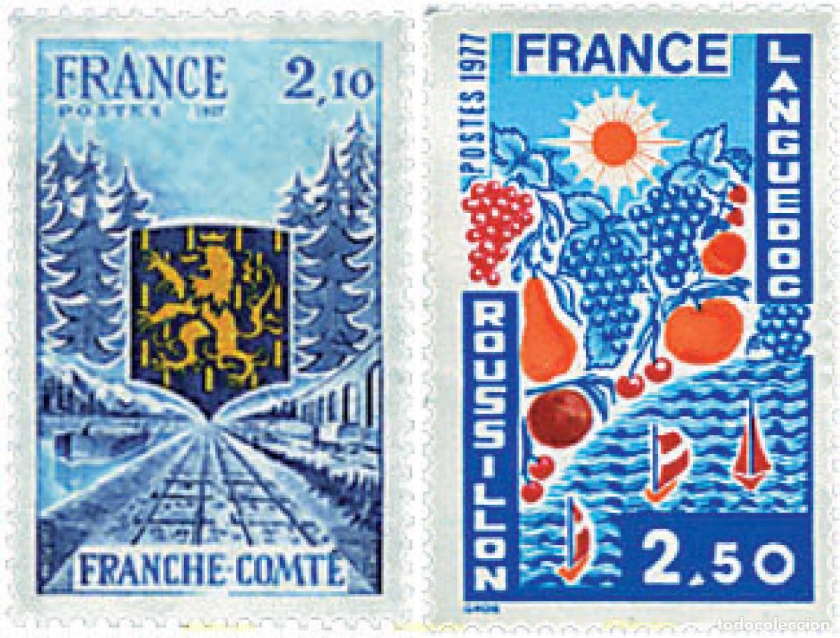 Sellos: 245216 MNH FRANCIA 1977 REGIONES DE FRANCIA. FRANCO CONDADO