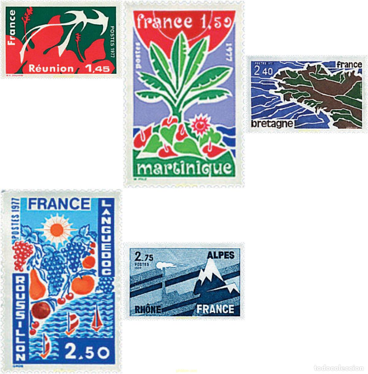 Sellos: 311390 MNH FRANCIA 1977 REGIONES DE FRANCIA. FRANCO CONDADO