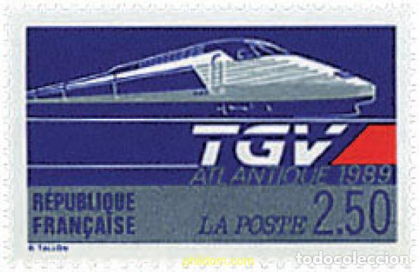 Sellos: 59732 MNH FRANCIA 1989 EL TGV ATLANTICO
