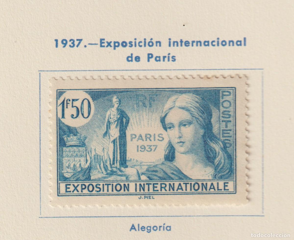 Sellos: France 1937 - Yvert 336 mh* con se&ntilde;al de charnela