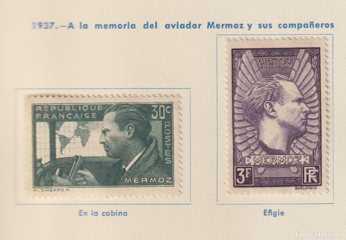 Sellos: France 1937 - Yvert 337/338 mh* con se&ntilde;al de charnela