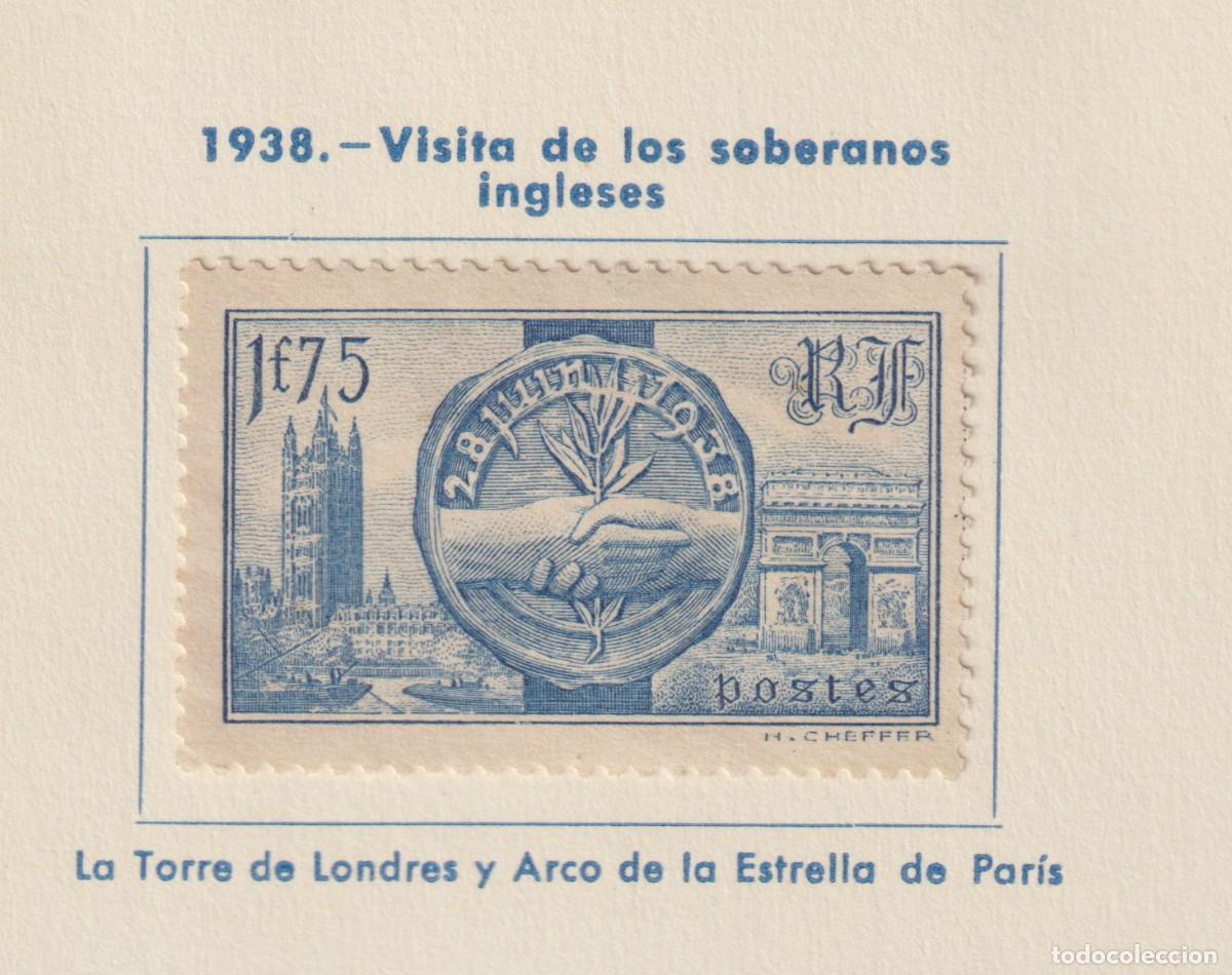Sellos: France 1938 - Yvert 400 mh* con se&ntilde;al de charnela