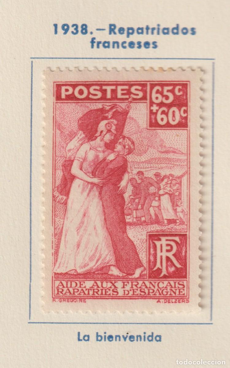 Sellos: France 1938 - Yvert 401 mh* con se&ntilde;al de charnela