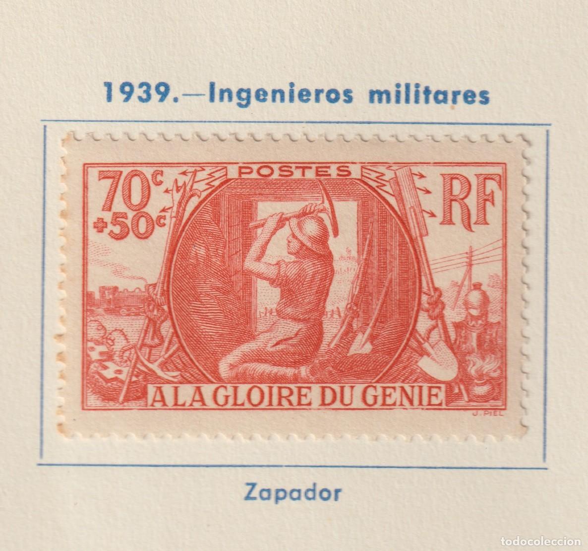 Sellos: France 1939 - Yvert 423 mh* con se&ntilde;al de charnela