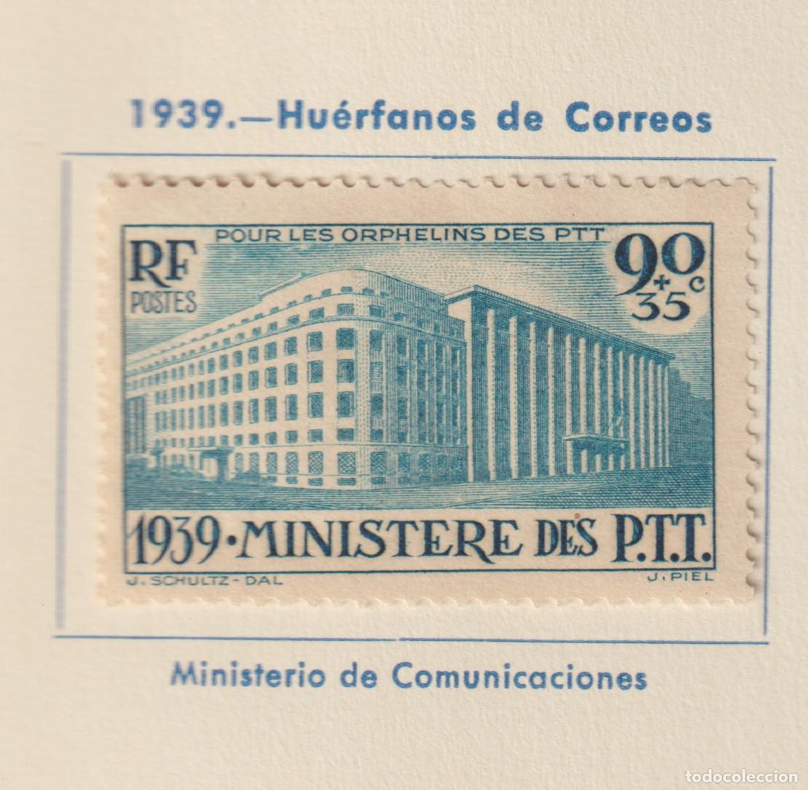 Sellos: France 1939 - Yvert 424 mh* con se&ntilde;al de charnela