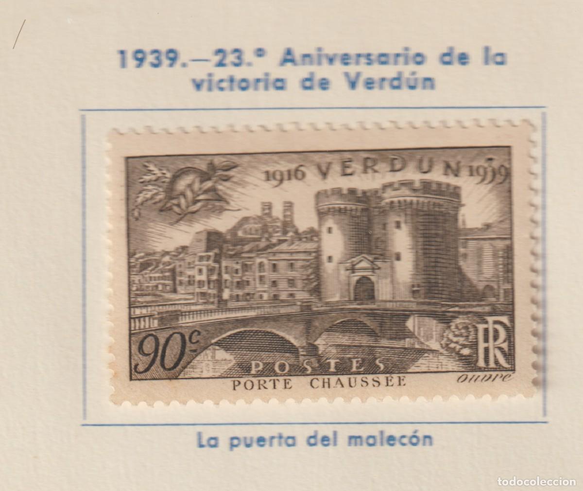 Sellos: France 1939 - Yvert 445 mh* con se&ntilde;al de charnela