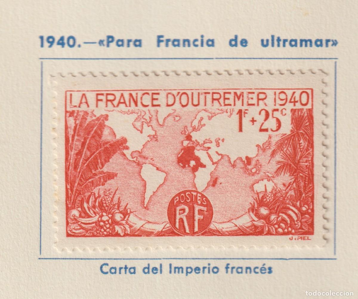 Sellos: France 1940 - Yvert 453 mh* con se&ntilde;al de charnela