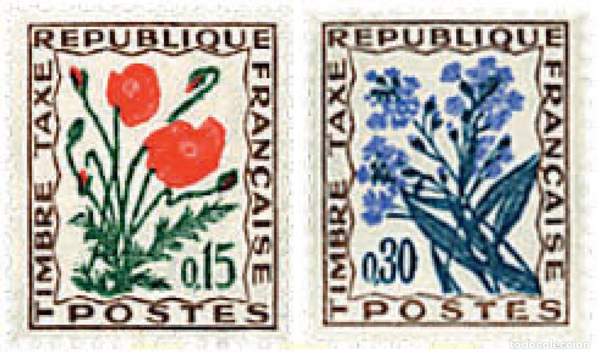 Sellos: 300620 MNH FRANCIA 1964 FLORES SILVESTRES