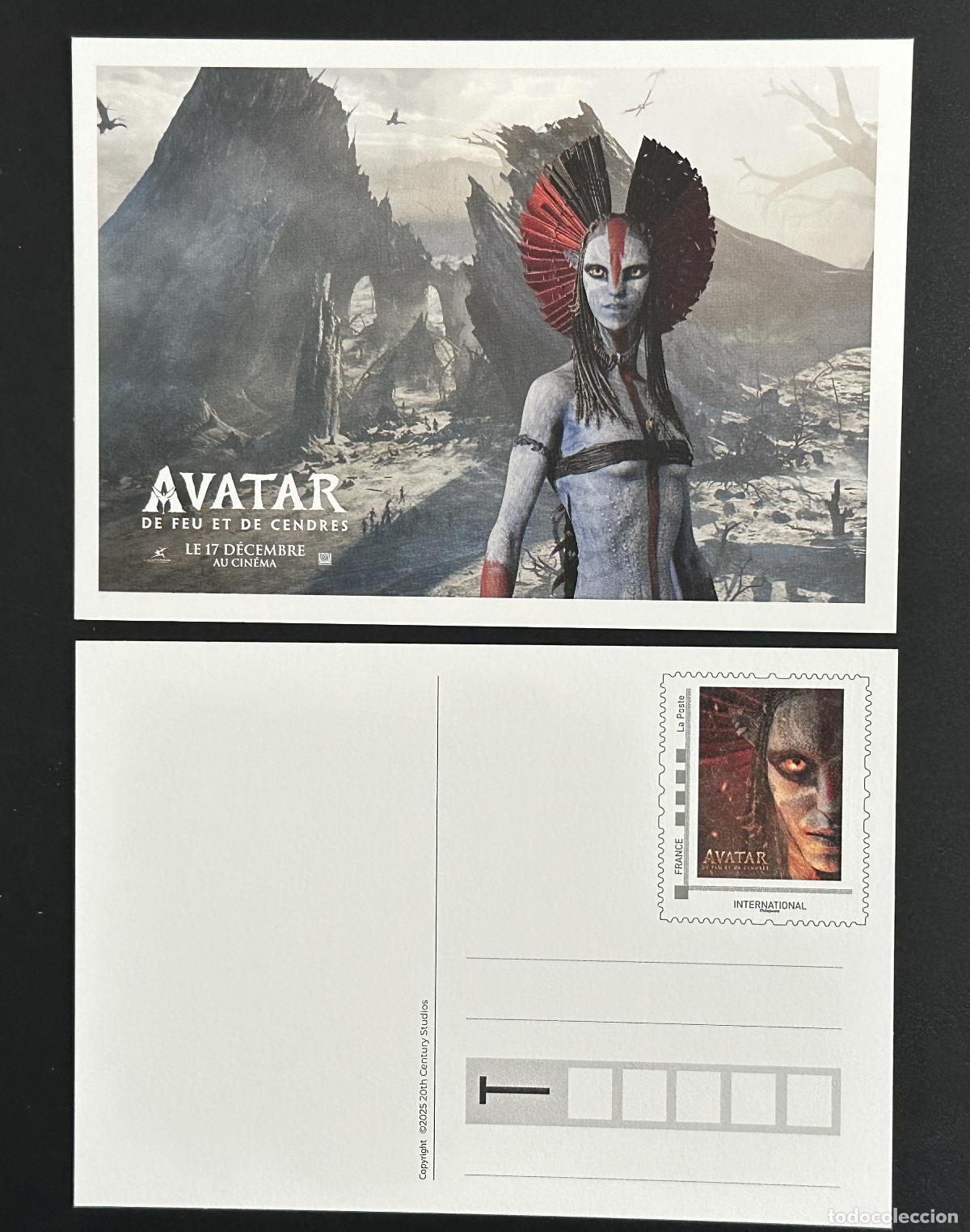 Sellos: Tarjeta postal preestampada completa Avatar de fuego y cenizas - La Poste France