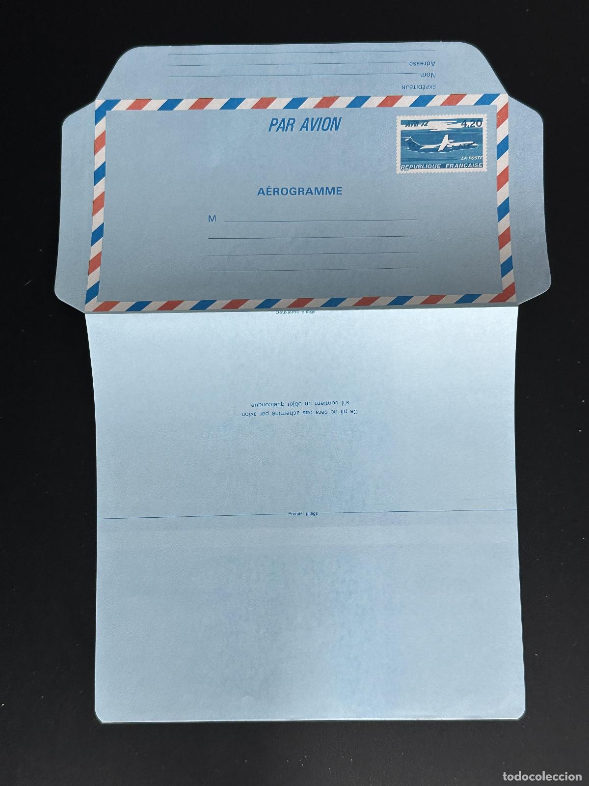 Sellos: Aerogram France PAR AVION 420F ATR 72 - Complete postal new La Poste