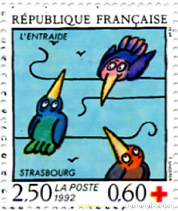 Sellos: 65882 MNH FRANCIA 1992 PRO CRUZ ROJA