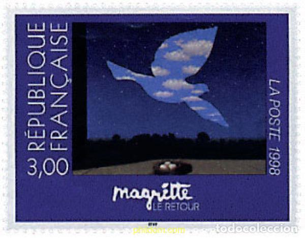 Sellos: 65937 MNH FRANCIA 1998 CENTENARIO DEL NACIMIENTO DE RENE MAGRITTE