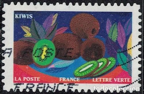 Sellos: Francia 2025 Oblit&eacute;r&eacute; Used Jardin d'Automne Kiwis Y&T FR 2626 SU