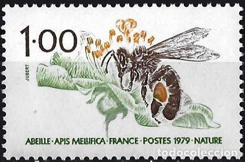 Sellos: Francia 1979 - Mi 2145 - YT 2039 - Insecto : Abeja - MNH**