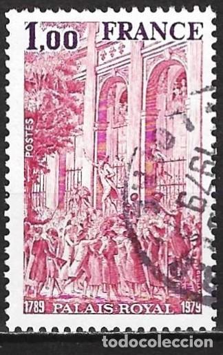 Sellos: Francia 1979 - Mi 2153 - YT 2049 - Camille Desmoulins adelante el Palacio Real en Paris