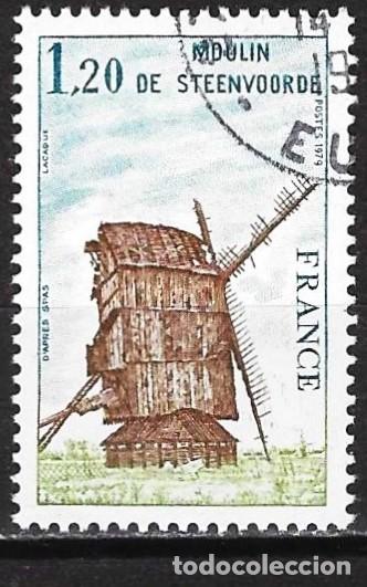 Sellos: Francia 1979 - Mi 2152 - YT 2042 - Molino de viento de Steenvoorde