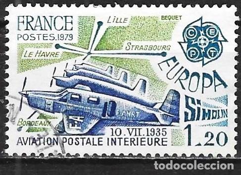 Sellos: Francia 1979 - Mi 2148 - YT 2046 - Europa CEPT : Aviones