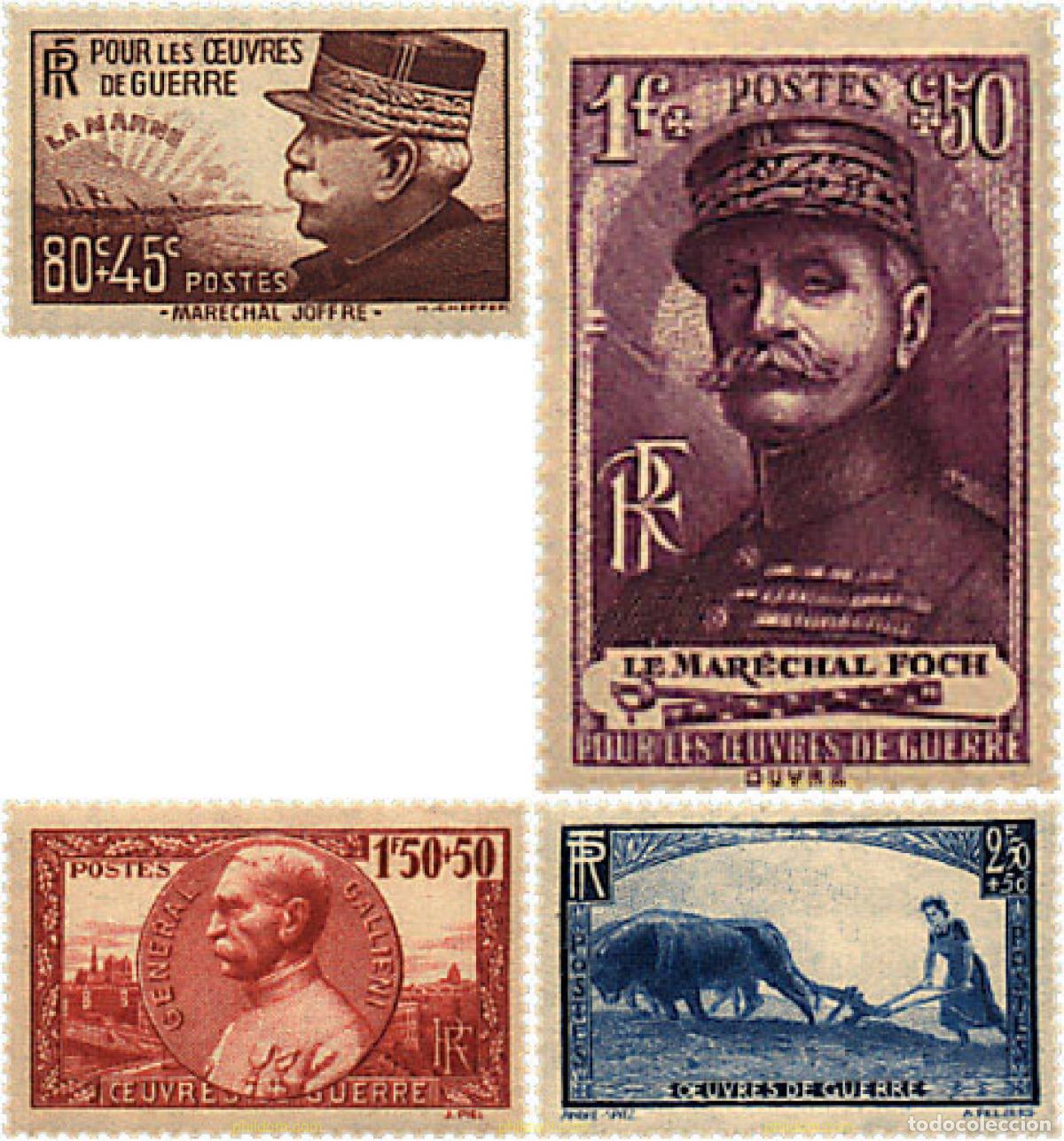 Sellos: 248652 HINGED FRANCIA 1940 PRO OBRAS DE GUERRA