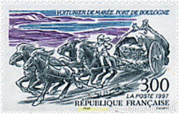 Sellos: 65926 MNH FRANCIA 1997 TRANSPORTE DE PESCADO