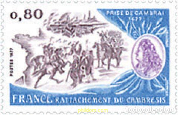Sellos: 65667 MNH FRANCIA 1977 INTEGRACION DE CAMBRESIS