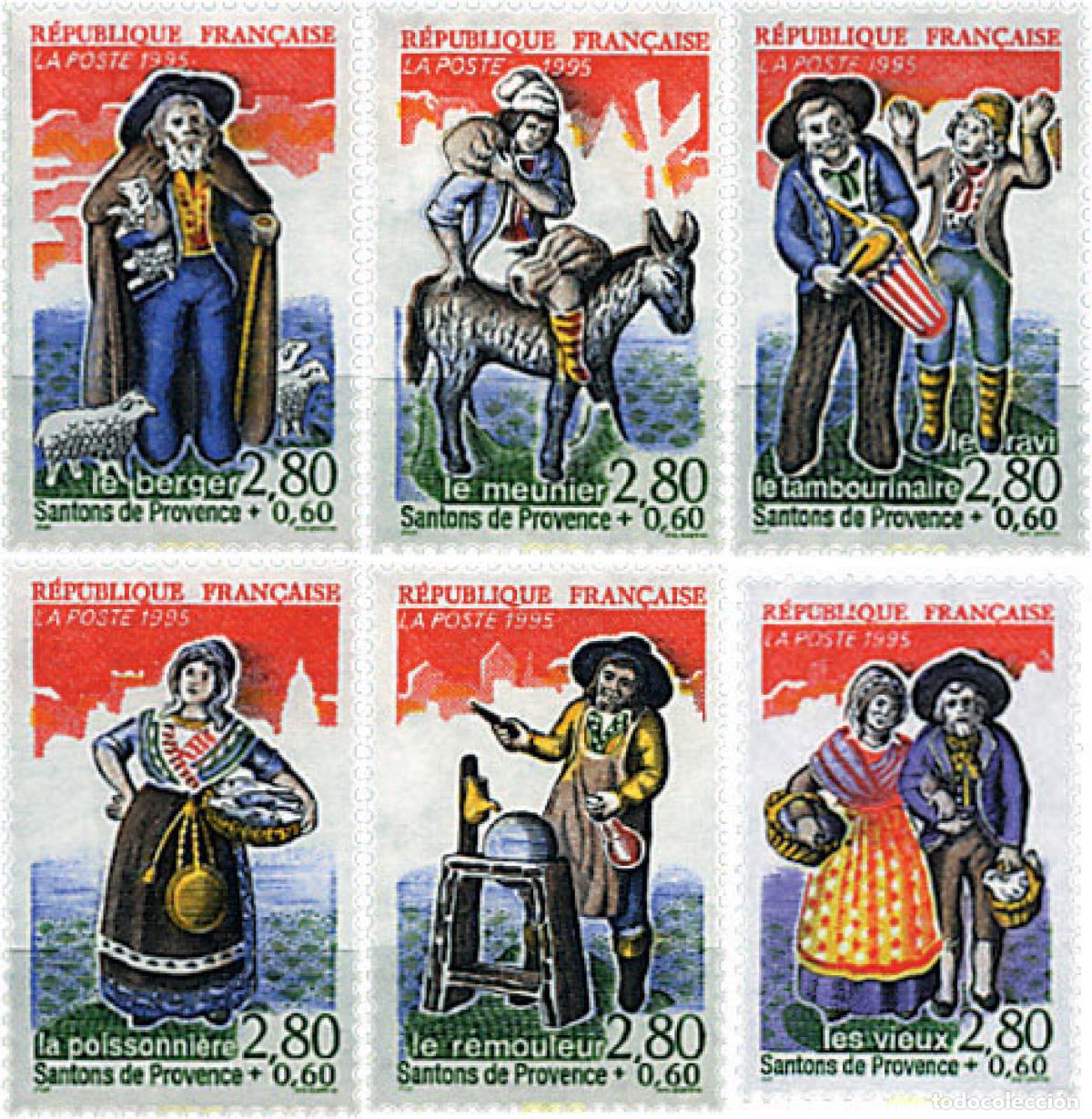 Sellos: 65898 MNH FRANCIA 1995 FIGURAS DEL PESEBRE
