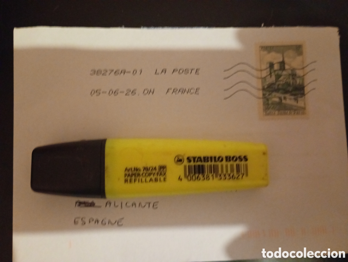Sellos: Sobre franqueado Francia