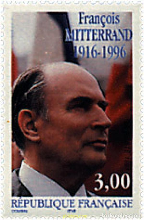 Sellos: 31198 MNH FRANCIA 1997 1 ANIVERSARIO DE LA MUERTE DE F. MITTERRAND