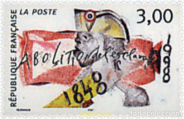 Sellos: 53438 MNH FRANCIA 1998 150 ANIVERSARIO DE LA ABOLICION DE LA ESCLAVITUD