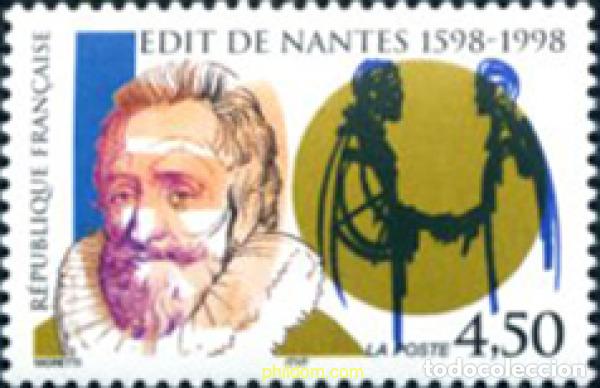 Sellos: 53436 MNH FRANCIA 1998 400 ANIVERSARIO DE LA FIRMA DEL EDIT DE NANTES